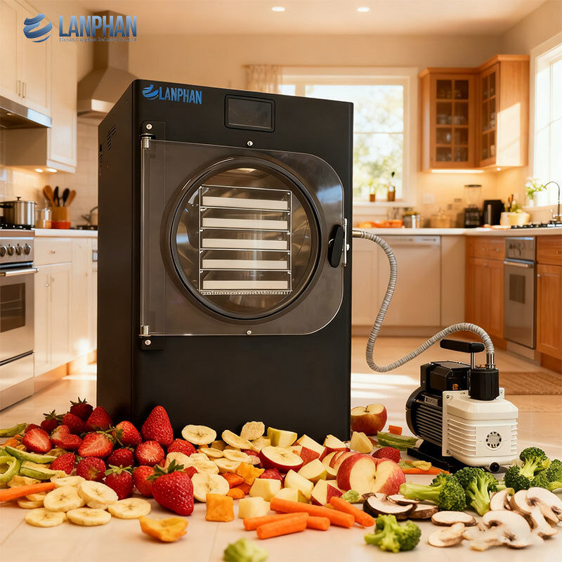 キャンディー食品用オイルポンプ付き5段小型ステンレス鋼凍結乾燥機