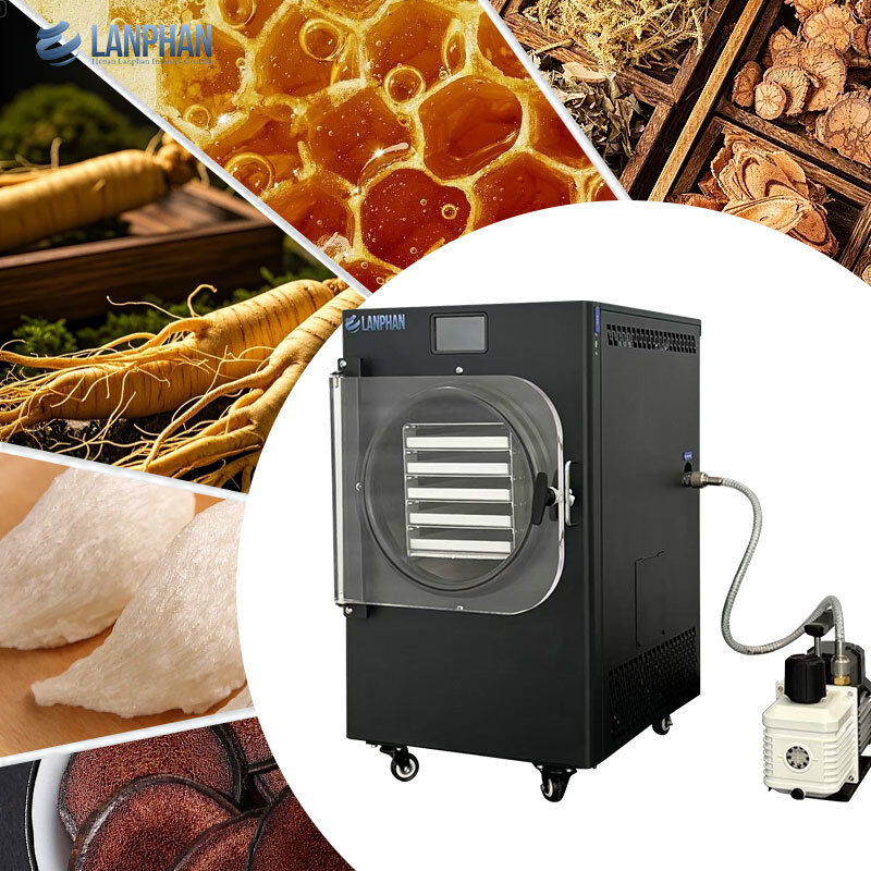 キャンディー食品用オイルポンプ付き5段小型ステンレス鋼凍結乾燥機