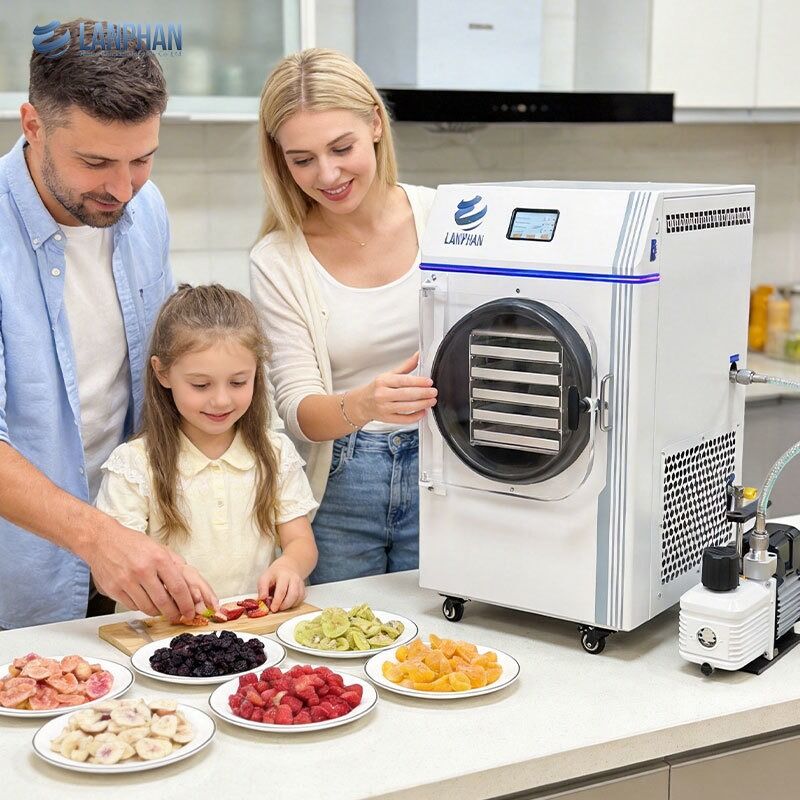 キャンディー食品用オイルポンプ付き5段小型ステンレス鋼凍結乾燥機